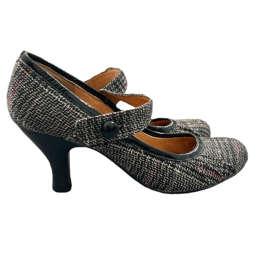 Steve Madden Women’s Clasical Wool Plaid Mary Jane Pumps Sz 7.5